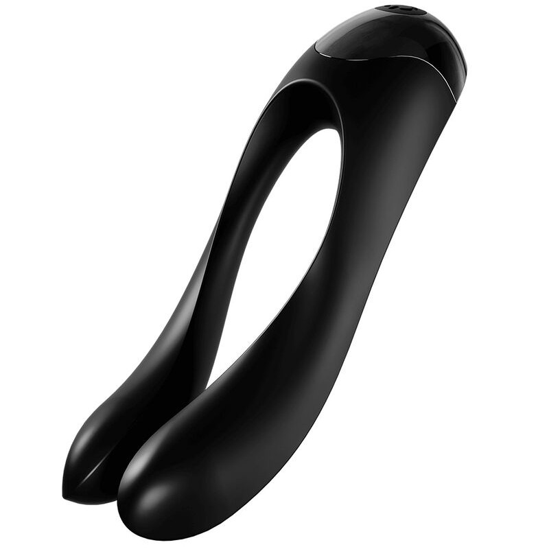 Satisfyer - Vibrateur  Doigts Candy Cane Noir